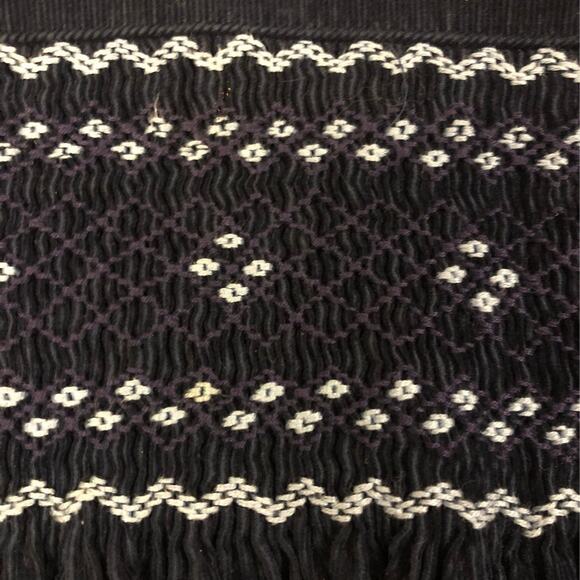 Vintage VIVE LA FÊTE Smocked navy & blue dress 2 year old - Picture 3 of 10